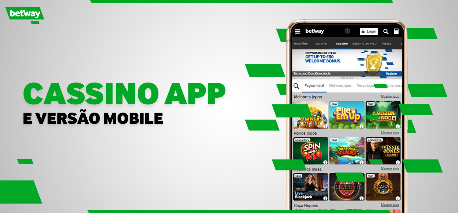 Betway casino app e versão mobile